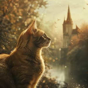 Tranquil Cat: Relaxing Music for Comfort - Cloud Waves