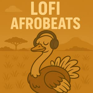 Ostrich Lofi Study Afrobeats Uplifting Savannah Vibes - Lazy Vibes