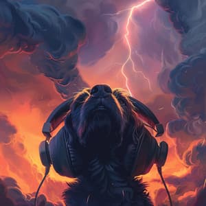 Dogs in Thunder's Harmony: Calm Canine Sounds - Dog Relaxing Zone