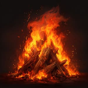 Fireside Tranquility: Crackling Flames for Deep Meditation - Meditation Music Playlist
