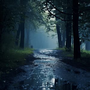 Binaural Serenity in Rainy Ambiance - Binaural Beats Noise