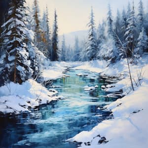 Relaxing Icy River Sounds for Mental Rejuvenation - Relax in Nature