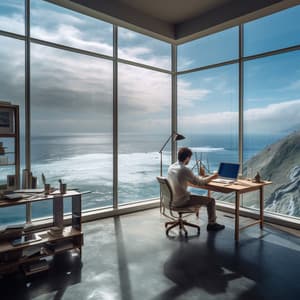 Ritmos De Trabajo: Melodías Binaurales Del Río - Tonos de estudio Binaural Beats