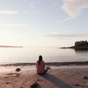 Ensueño A Orillas Del Mar: Paisaje De Ensueño Marítimo Nocturno Junto Al Océano - Registradores de campo natural