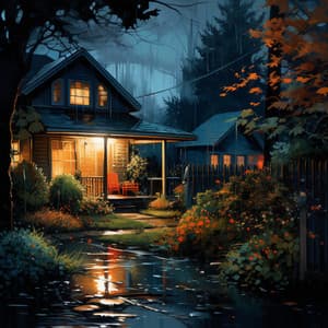 Suburban Rainstorm Slumber: Cozy Serenity - Rain & Chocolate