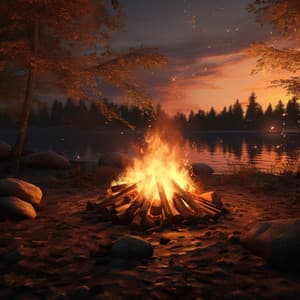 Yoga in Fire's Glow: Energizing Warmth - Yoga Flow