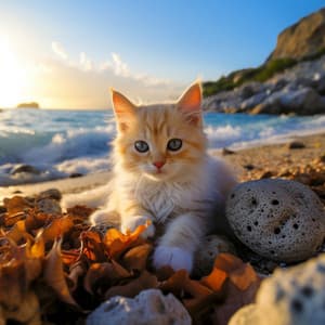 Suaves Cascadas Para Gatos: Melodías Relajantes De La Naturaleza - La Espiritualidad Música Colección