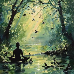 Creek Serenity: Binaural Birds Meditation Harmony - 80 88 Hz - Guided Meditation Music Zone