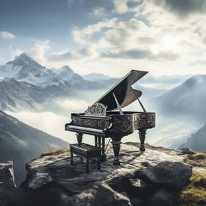 Murmullos De Montaña: Eco De Piano Y Cimas De Sabiduría Antigua - Piano de jazz relajante