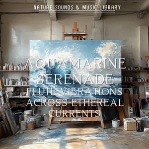Aquamarine Serenade: Flute Vibrations Across Ethereal Currents - Nature Sounds & Music Library