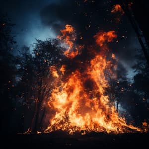 Música Relajante: Retiro Iluminado Por El Fuego Junto Al Lago - Grabaciones de la madre naturaleza