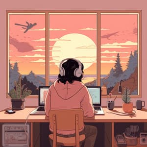 Un Ambiente De Estudio En El Arroyo: Melodías De Flujos De Enfoque - Ambiente natural