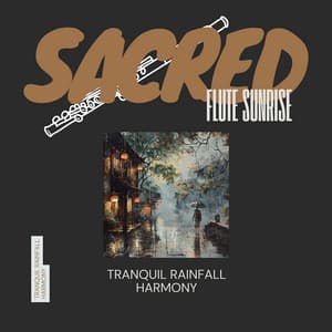 Tranquil Rainfall Harmony: 432 Hz Flute Meditations - Sacred Flute Sunrise