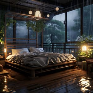 Sleepy Showers: Nocturnal Harmony Drifts - Dinner Music Chill