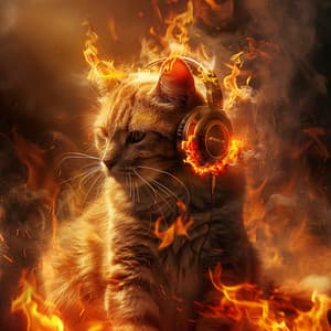 Whiskers and Fire: Cats Soothing Sounds - Music for Cats TA
