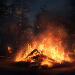 Ember Relaxation: Crackling Fire for Serene Nights - Best Relaxation Music