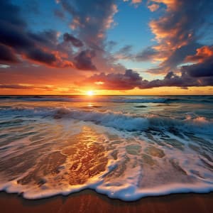 Tranquil Seas at Sundown - Pacific Soundscapes
