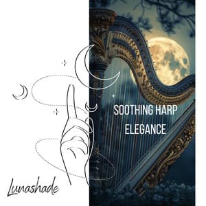 Soothing Harp Elegance: 432 Hz - Lunashade