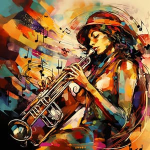 Jazz Tapestry: Melodic Weaves - French Cafe 24 x 7