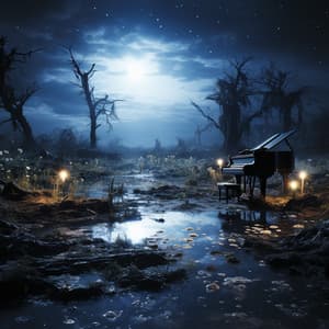 Canción De Cuna Del Rayo De Luna: Sueños De Piano Para Pequeños Viajeros - Cafetería Jazz Piano Escalofriante