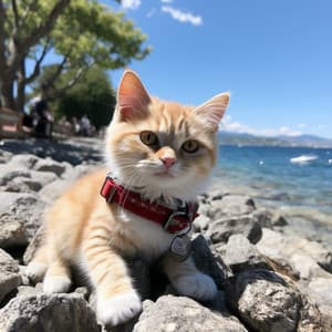 Música Combinada Con Océano: Serenidad Felina Junto Al Mar - Sonidos de la Naturaleza Relax