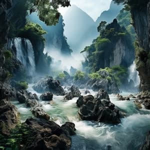 Calmante Del Río: Ecos Meditativos Binaurales - El círculo interior