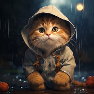 Refugio Lluvioso De Los Gatos: Ambiente Felino Suave - Camino a lo salvaje