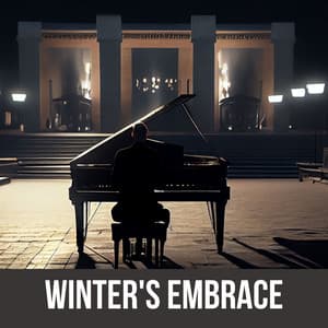 Winter's Embrace: A Snowy Evening Jazz in a Cozy London Café - London Cafe Jazz