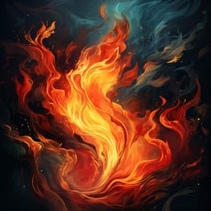 Resplandor Nocturno: Música Relajante A La Luz Del Fuego - Sonido de la naturaleza