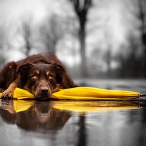 Canine Tranquility: Theta Waves, Rain - The Dog Music Legends