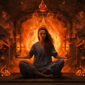 Yoga Sereno Junto A La Fogata: Llamas Armónicas - Muestreo estéreo al aire libre