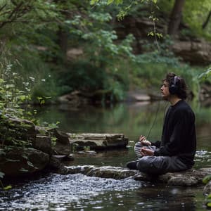 Gentle River Lull: Binaural Relaxation Melodies - Relaxing Time Music