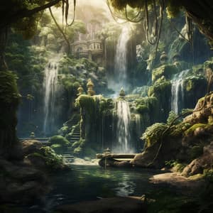 Relajación De La Serenidad De La Cascada: Melodía En Cascada De La Noche - Acústica de la Naturaleza