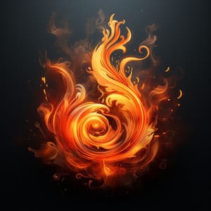Igniting Nightly Dreams: Fire's Peaceful Glow Harmony - Snowstorm Blizzard