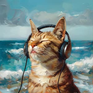 Cat's Ocean Dream: Music for Feline Serenity - Pacific Ocean Wave Sounds