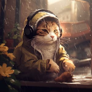 Whisker Echoes: Binaural Cats Rain - Cat Time