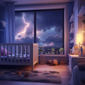Nature's Baby Lullaby: Binaural Baby's Thunder Serenity - Feel Good Morning Music