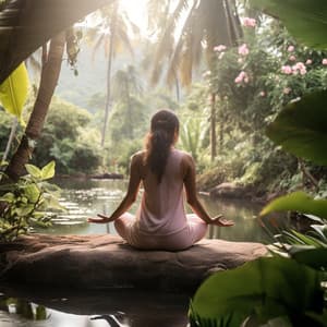 Pink Noise Serenity: Yoga by the Tranquil Waters - Pinkage