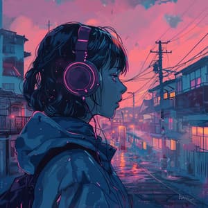 Lofi Melodies: Urban Drift Sequence - Nature Waterfalls