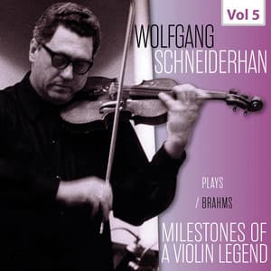 Milestones of a Violin Legend - Wolfgang Schneiderhan, Vol. 5 - Johannes Brahms
