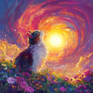 王冠付き子猫の湾: 威厳ある猫のくつろぎの場所 - Cats Music Zone