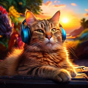 Music for Cats: Serene Feline Tunes - Deep Blue Melody