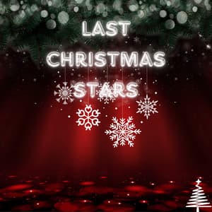Glowing Crimson Garland - Last Christmas Stars
