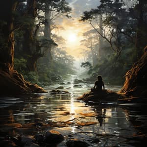 Serenatas Acuáticas: Viaje Tranquilo De Un Arroyo - Etiqueta de la naturaleza