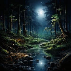 Música Para Aliviar El Estrés: Aria Reconfortante Del Río Iluminado Por La Luna - Asociación de sonidos nocturnos