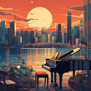 Cityscape Piano: Neon Tunes - Peaceful Pianos