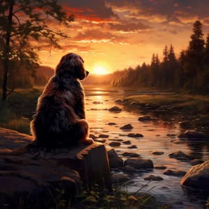 Refugio Del Arroyo Para Mascotas: Aguas Tranquilas Para La Relajación Animal - Cena Música Relajante