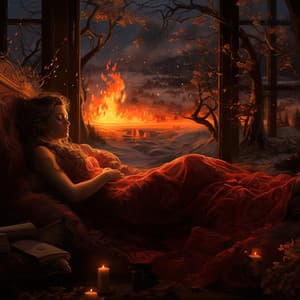 Radiant Firelight Slumber: Ember's Classical Music - Plant Frequencies Universe