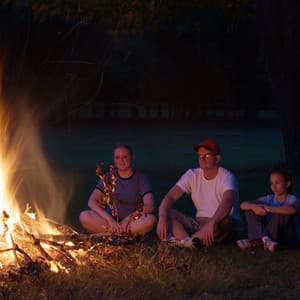 Fireside Harmony: A Reflective Crackling Bonfire Caress of Relaxation - Fireplace Relax