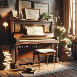 Slow Flow: Floating Through Dreams - Parisian Piano Music Zone